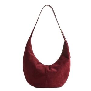 Madewell Essential Curve Shoulder Bag Deep Merlot